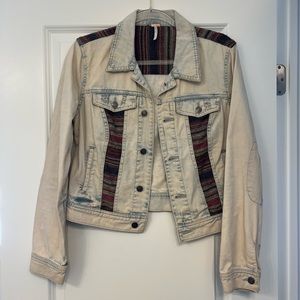 Free people denim jacket with details